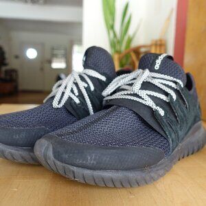 Adidas Tubular Radial Core Black Sneakers Size 10 US Mens